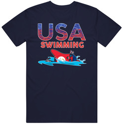Team Usa Swimming Paris 2024 Sports T Shirt