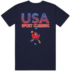 Team Usa Sport Climbing Paris 2024 Sports T Shirt
