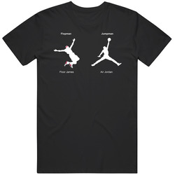 Flopman Floor James Jumpman Air Jordan Lebron James Funny T Shirt