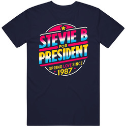 Stevie B For President Spring Love Since 1987 Music Fan T Shirt