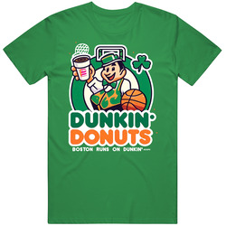 Boston Runs On Dunkin' Hoops Fan T Shirt