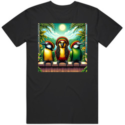 Three Little Birds Reggae Music Fan T Shirt