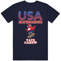 Tate Carew Team Usa Skateboarding Paris 2024 Fan T Shirt