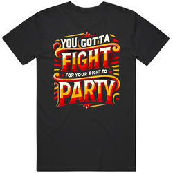 You Gotta Fight For Your Right To Party T Shirt
