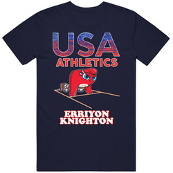 Erriyon Knighton Team Usa Athletics Paris 2024 Fan T Shirt