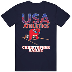 Christopher Bailey Team Usa Athletics Paris 2024 Fan T Shirt
