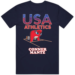 Conner Mantz Team Usa Athletics Paris 2024 Fan T Shirt