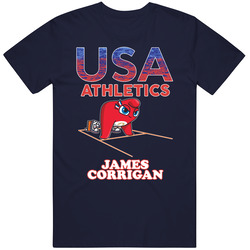 James Corrigan Team Usa Athletics Paris 2024 Fan T Shirt