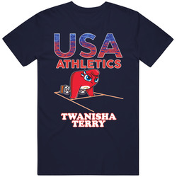 Twanisha Terry Team Usa Athletics Paris 2024 Fan T Shirt