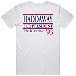 Haddaway For President What Is Love Since 1993 Music Fan T Shirt