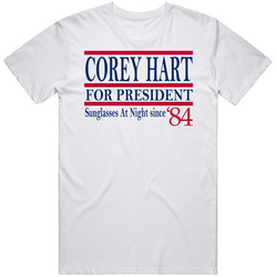 Corey Hart For President Sunglasses At Night Since 1984 Music Fan T Sh