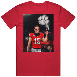 Carson Beck Cigar Football Fan T Shirt