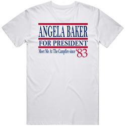 Angela Baker For President Mee Me At The Campfire Since 1983 Sleepaway