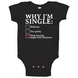 Why I'm Single Funny Checklist Male Men's Gift Baby One Piec