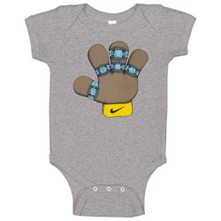 Kobe Puppet Hand 5th Ring Baby One Piece