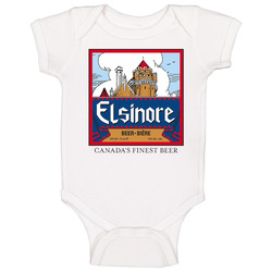 Elsinore Beer As Seen On Strange Brew Baby One Piece
