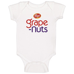 Grape Nuts Logo Greatest Cereal Of All Time Breakfast Fan Foodie Baby 