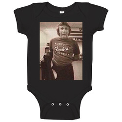 Forty Fckin Niners Joe Montana 70s 80s Baby One Piece