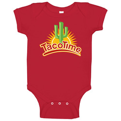 Taco Time Fast Food Restaurant Logo Baby One Piece