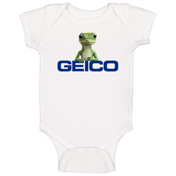 Geico Gecko Insurance Mascot Baby One Piece