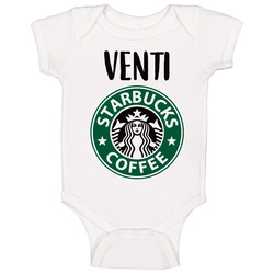 Starbucks Venti Drink Funny Halloween Group Costume Baby One Piece