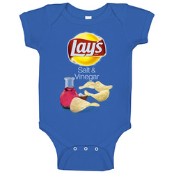 Lay's Salt And Vinegar Potato Chips Bag Costume Baby One Piece