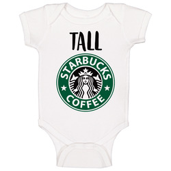 Starbucks Tall Drink Funny Halloween Group Costume Baby One Piece