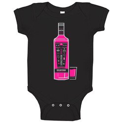Pink Whitney New Amsterdam Vodka Bottle Baby One Piece
