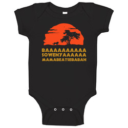 Baaa Sowenya Funny Lion King Silhouette Movie Fan Baby One Piece