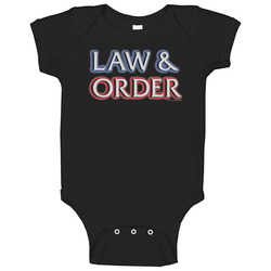 Law And Order 90s Tv Show Drama Baby One Piece