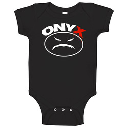 Onyx Logo 80s 90s Rap Group Hip Hop Music Fan Baby One Piece