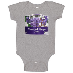 Smuckers Concord Grape Jelly Cool Halloween Costume Baby One Piece