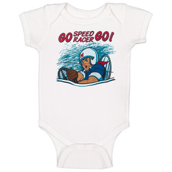 Retro Speed Racer Go Go Baby One Piece
