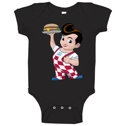 Big Boy Fast Food Mascot Baby One Piece