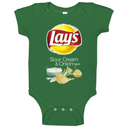 Lay's Sour Cream And Onion Potato Chips Bag Costume Baby One Piec