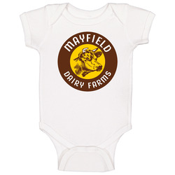 Mayfield Dairy Farms Ice Cream Snack Food Logo Baby One Piece