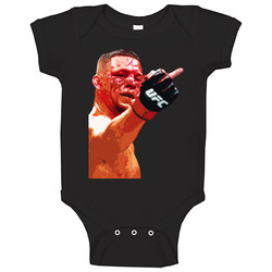Nate Diaz Middle Finger Baby One Piece