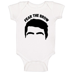 Luka Garza Fear The Brow University Of Iowa Basketball Fan Baby One Pi
