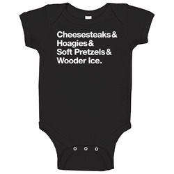 Cheesesteaks Hoagies Soft Pretzels Wooder Ice Baby One Piece