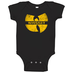 Whiskey W Word Cool Wutang Logo Parody Baby One Piece
