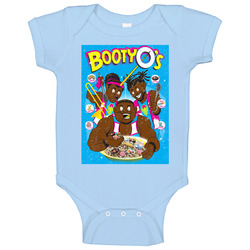 Booty O's Wrestling Cereal Retro Box Baby One Piece