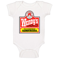 Wendys Fast Food Logo Baby One Piece