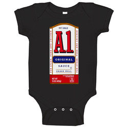 A1 Steak Sauce Halloween Costume Baby One Piece