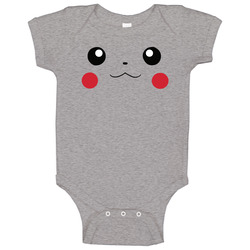 Pikachu Face Halloween Costume Baby One Piece