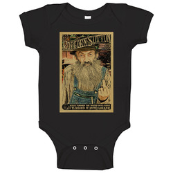 Popcorn Sutton Moonshine Hillbilly Liquor Distressed Look Baby One Pie