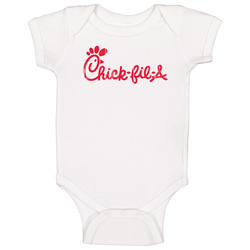 Chick Fil A Logo Popular Food Brand Company Fan Gift Baby One Piece