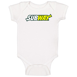 Subway Fast Food Logo Baby One Piece