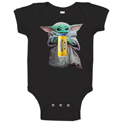 Baby Yoda The Child Mandalorian Twisted Tea Drink Baby One Piece