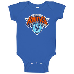 Villanova Knicks New York Mashup Parody Sports Baby One Piece