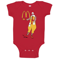 Ronald Mcdonald Mcdonalds Fast Food Mascot Baby One Piece